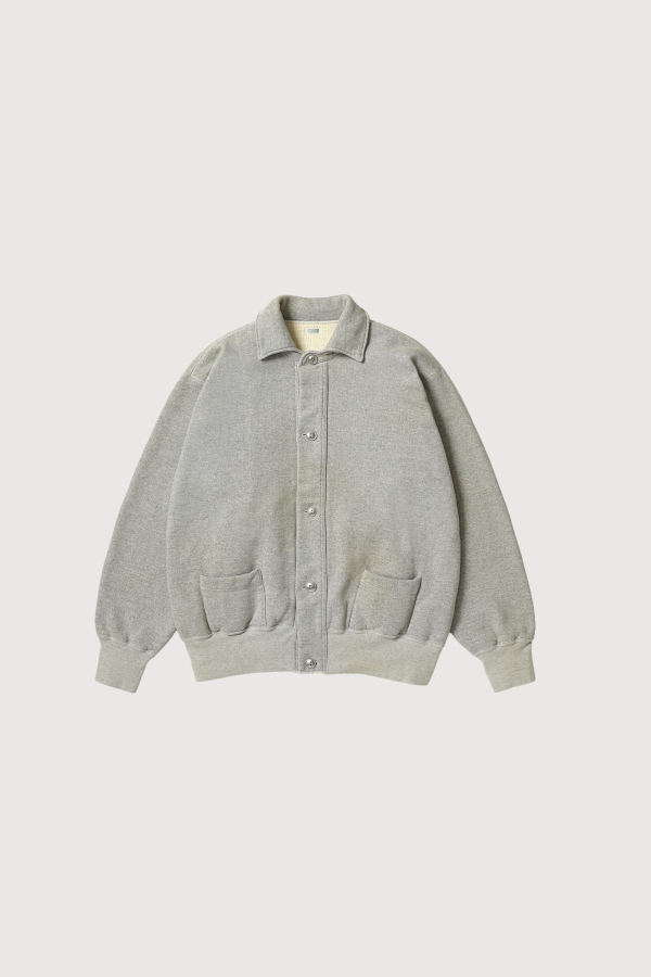 A.Presse Vintage Sweat Cardigan - Gray