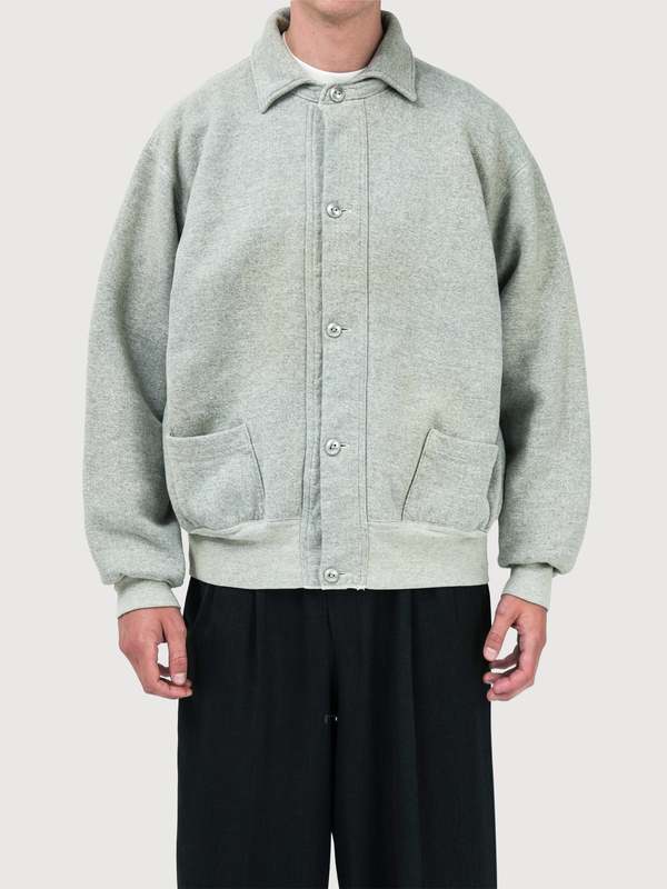 A.Presse Vintage Sweat Cardigan - Gray