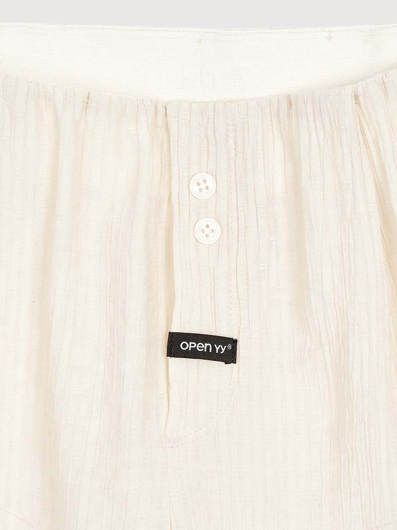 Open YY YY Tab Boxer Shorts - Beige