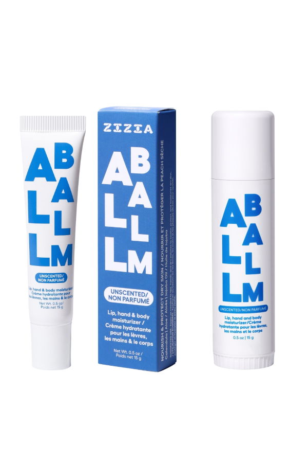 Zizia Botanicals Unscented All Balm Tube + Unscented All Balm Stick Balm Set