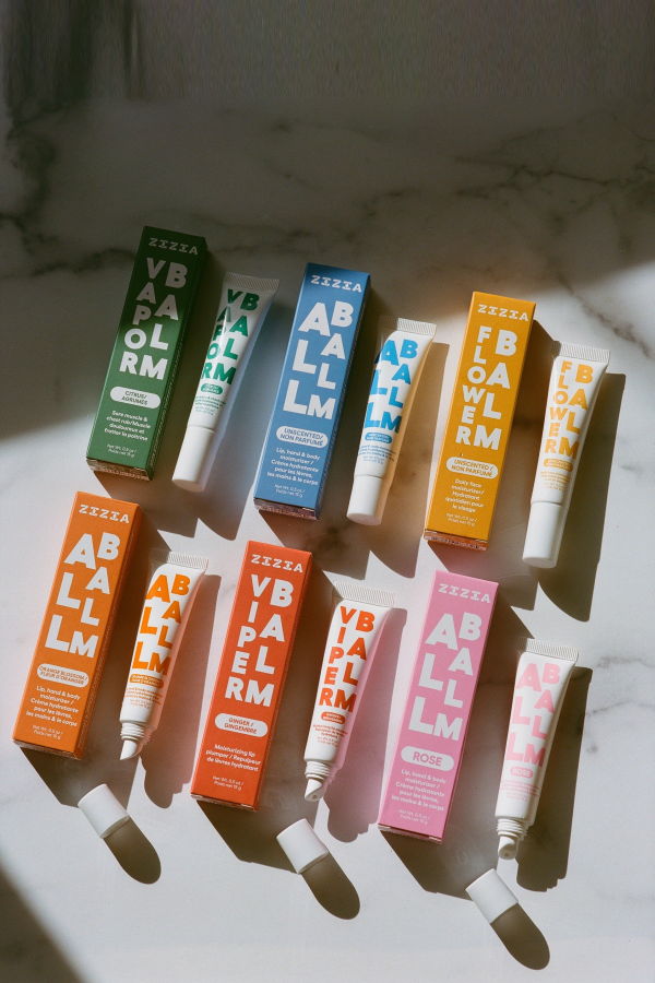 Zizia Botanicals Unscented All Balm Tube + Unscented All Balm Stick Balm Set