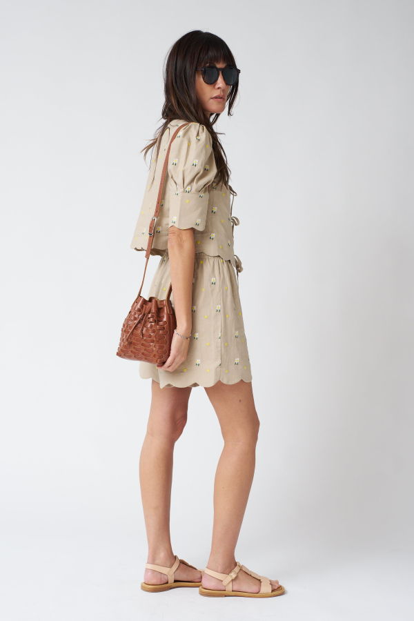 Nimes Woven Bucket Bag