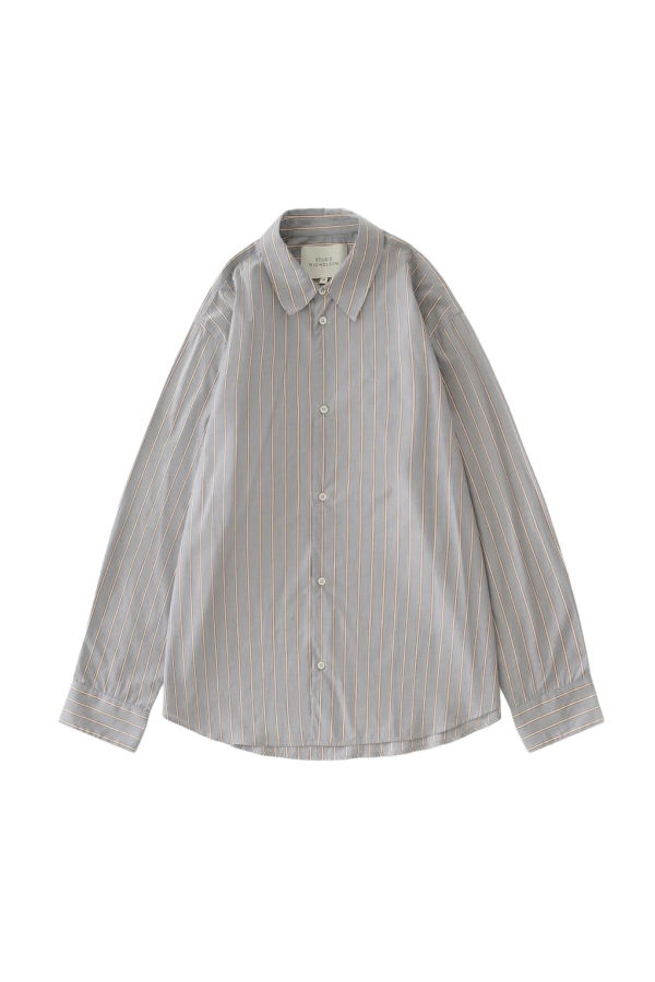 Studio Nicholson View Boxy Oversized Shirt - Grey/Brown