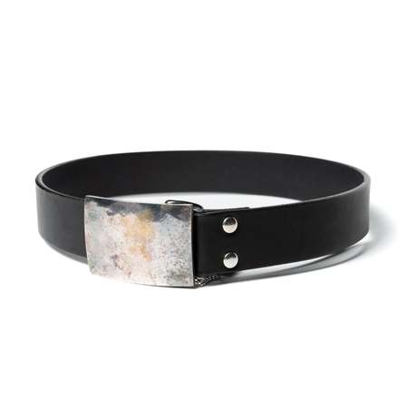 Our Legacy Double Tongue Leather Belt - Blue | Garmentory