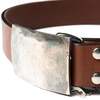 Studio D'Artisan - B-83 Flat Buckle Belt - Brown - Thumbnail 2