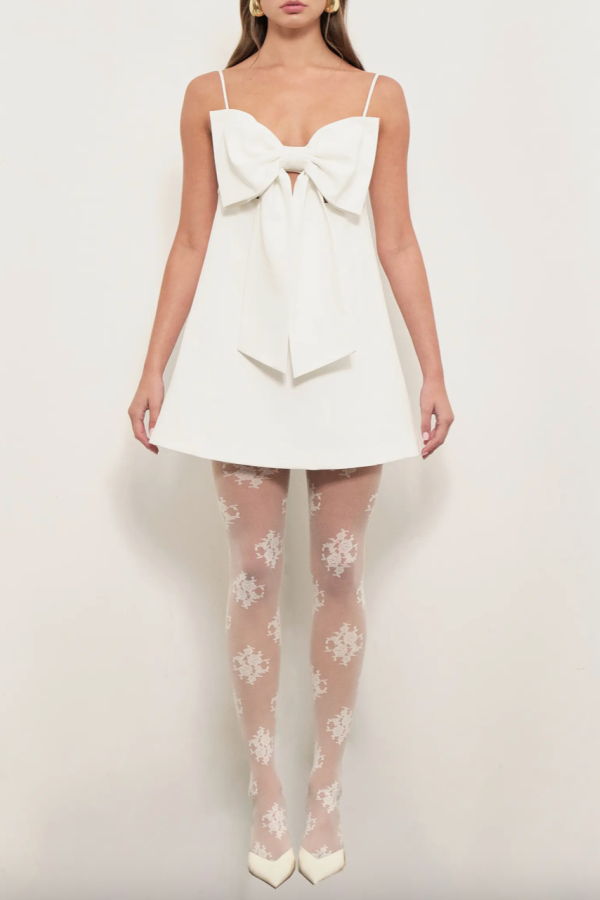 LADYBIRD Oversized Bow Structured Mini Dress