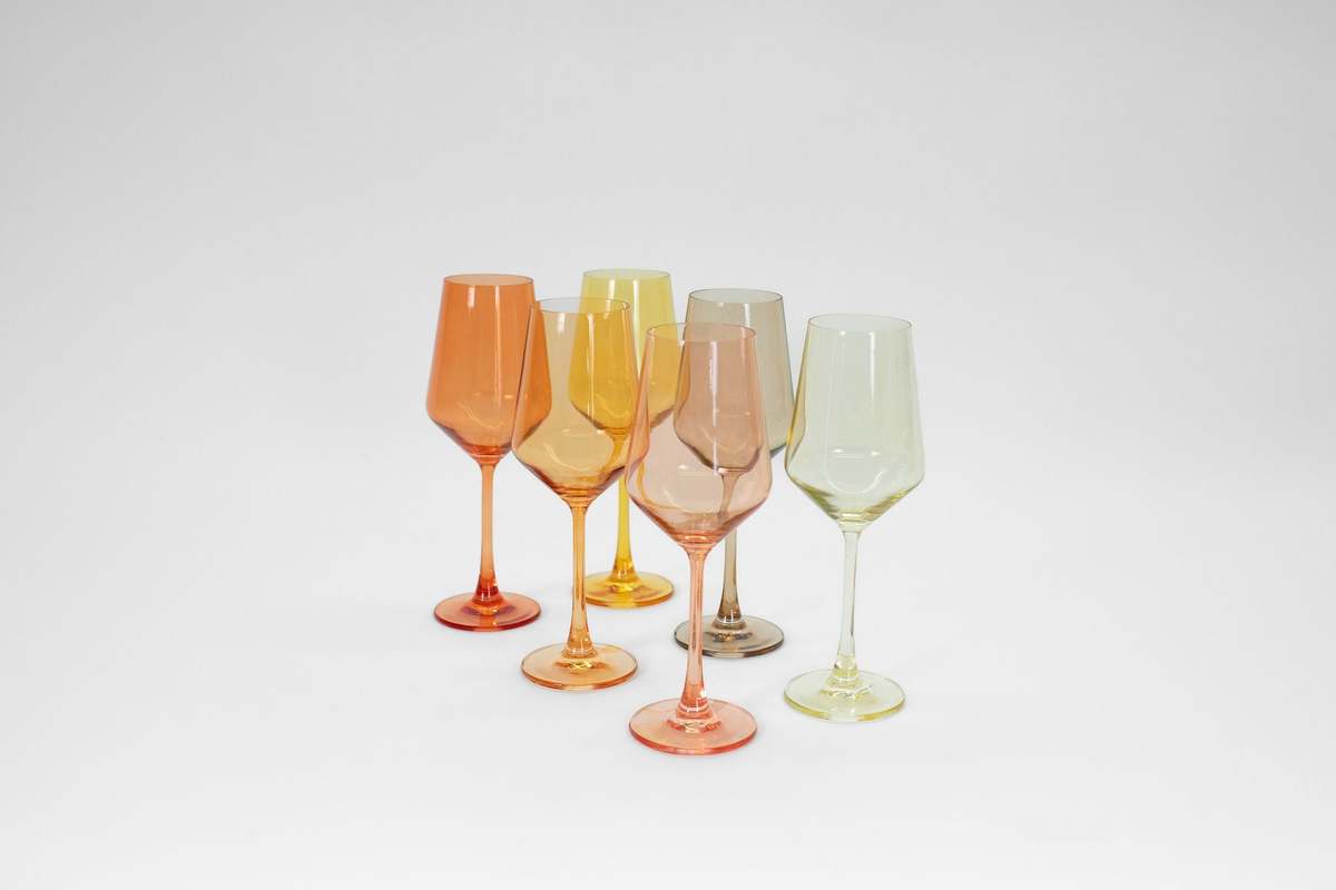 Glass Hause Co Almost Everything Collection Set of 12 Colored Wine Glasses - Image 3 of 10