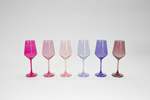 Glass Hause Co Almost Everything Collection Set of 12 Colored Wine Glasses - Thumbnail 4