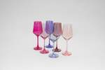 Glass Hause Co Almost Everything Collection Set of 12 Colored Wine Glasses - Thumbnail 5