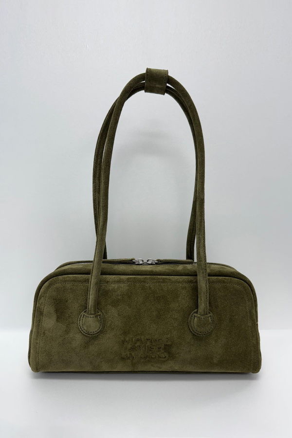 MARGESHERWOOD Soft Baguette Bag - Dark Olive Green