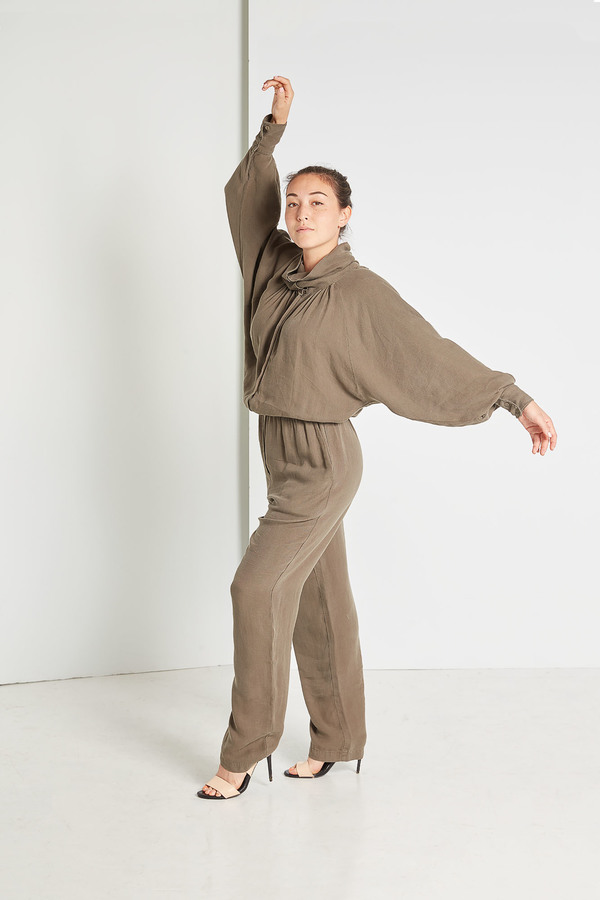 Black Crane Gathered Jumpsuits Black Crane Gathered Jumpsuits