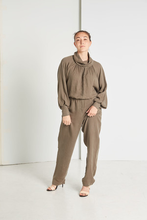 Black Crane Gathered Jumpsuits Black Crane Gathered Jumpsuits