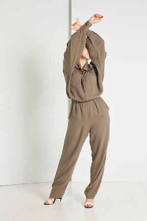 Black Crane Gathered Jumpsuits Black Crane Gathered Jumpsuits