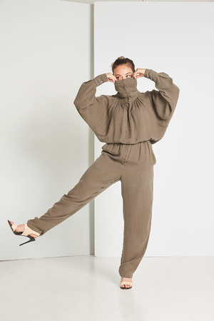 Black Crane Gathered Jumpsuits Black Crane Gathered Jumpsuits
