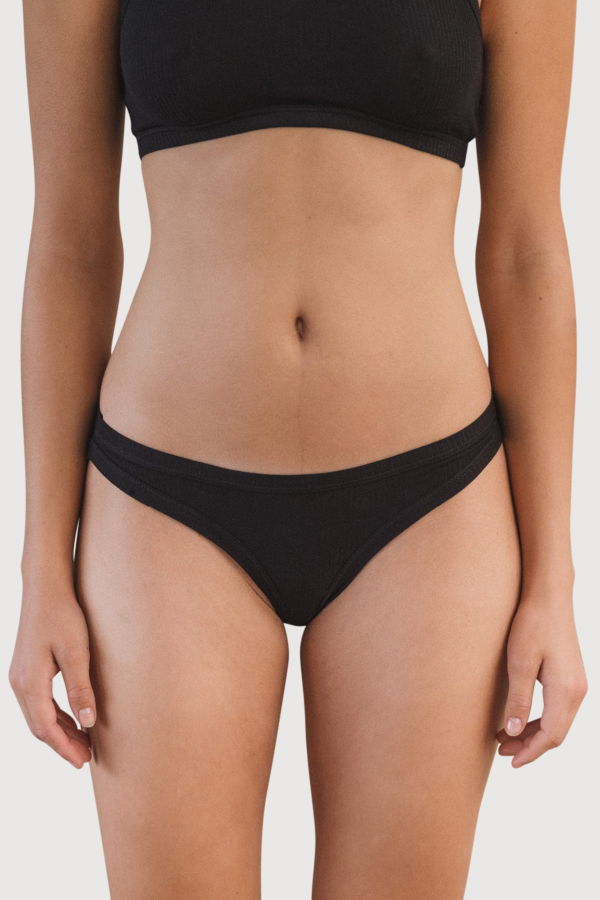 Baserange Heart Bell Pants Brief - Black