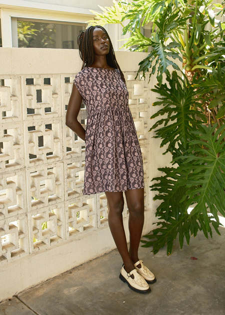 GANNI Oversize Dress with Horse Print - White | Garmentory