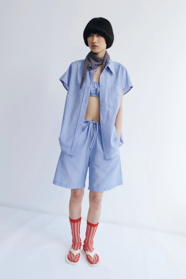 Rus Shingu Shorts - Salvia Blue