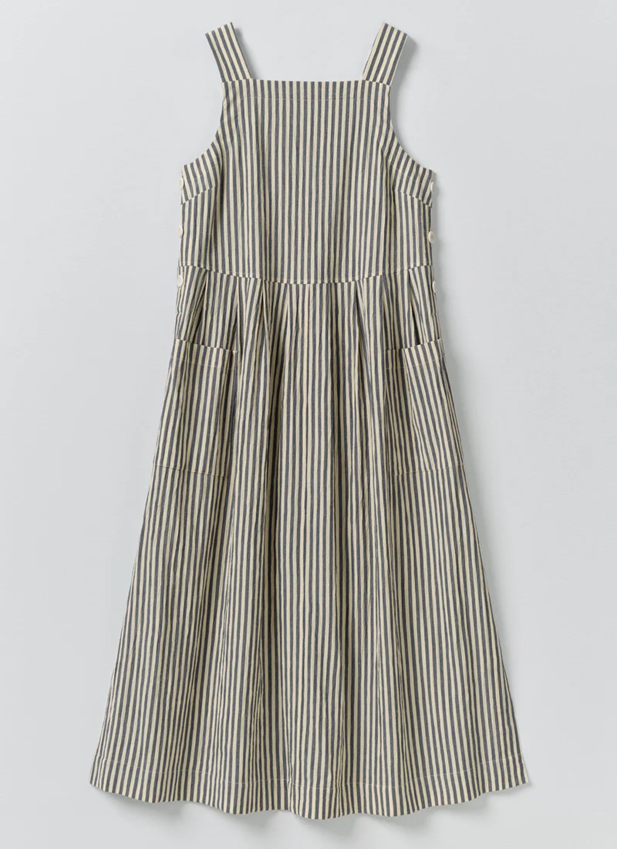TOAST Tablier Stripe Cotton Pinafore Dress - Image 8 of 8