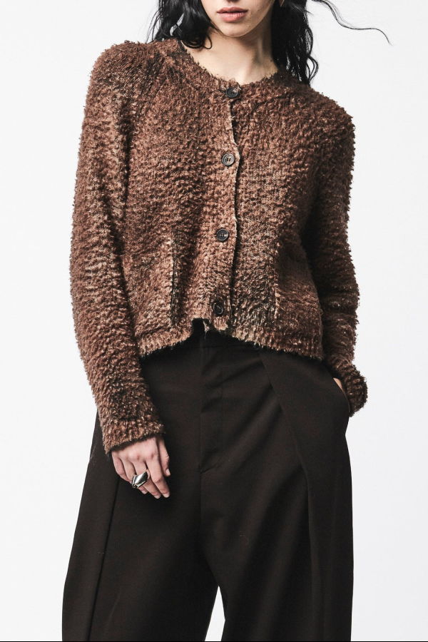 Avant Toi Hand Painted Yak Cardigan