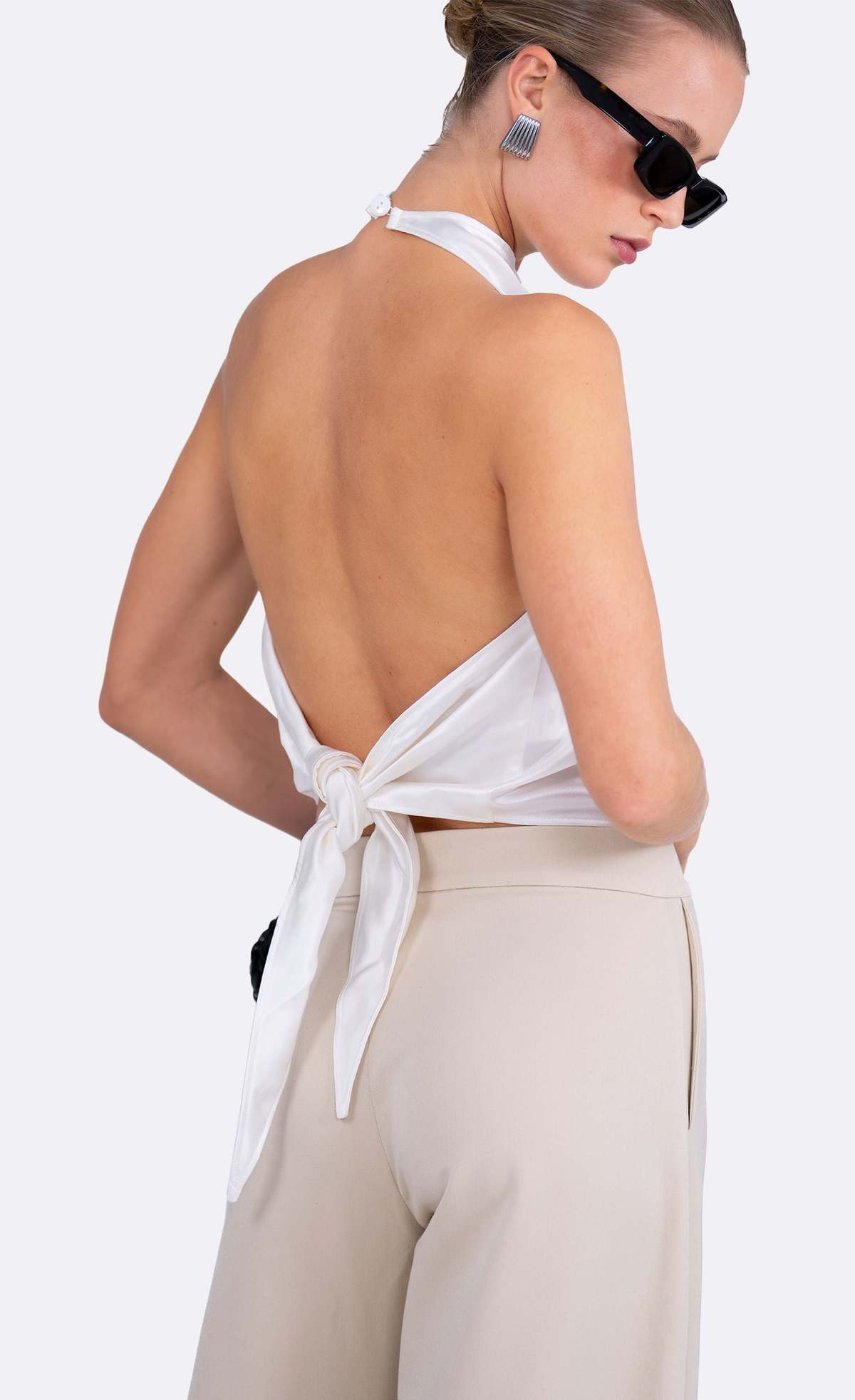 Nonchalant Label Itsy Top - White - Image 4 of 6