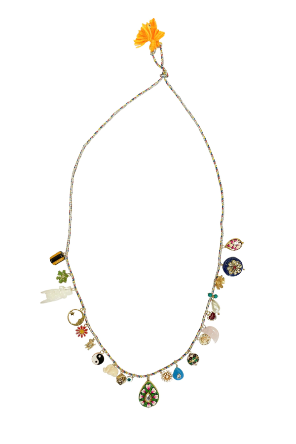 MONOKI By Diane Goldstein Grigri Soleil Necklace - Multicolor