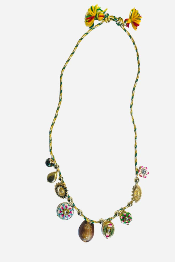 MONOKI By Diane Goldstein Grigri Sand Necklace - Multi