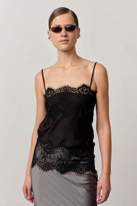 BIRGITTE HERSKIND MIE WRAP BLOUSE - BLACK POLKA DOTS | Garmentory