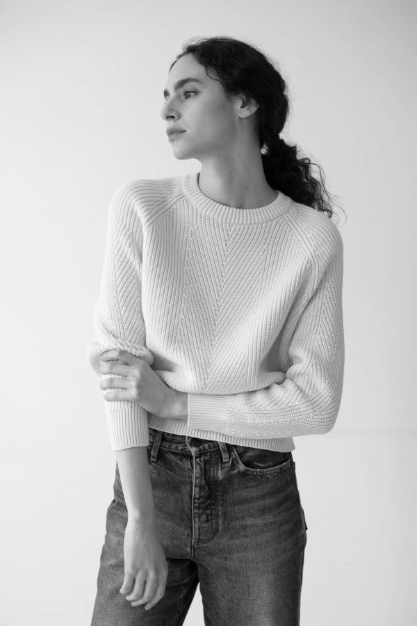 demylee Chelsea Cotton Sweater - Sandstone