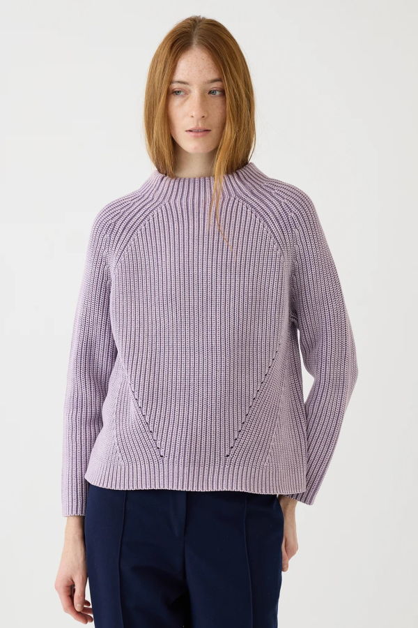 DEMYLEE Daphne Cotton Sweater - Thistle