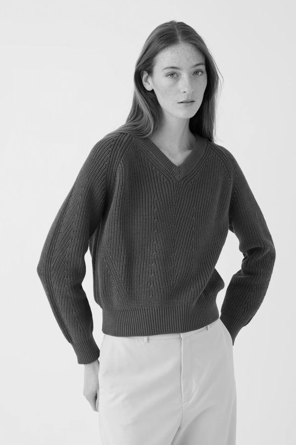 DEMYLEE Mimi Cotton Sweater - Vermillion