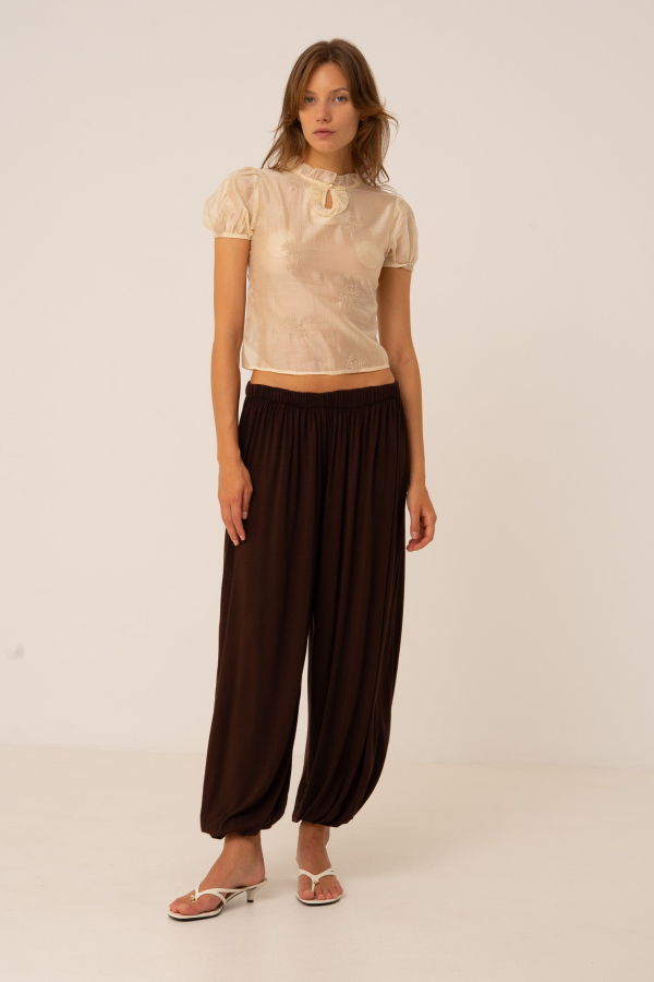 Carmen Says Bruna Jersey Balloon Pants