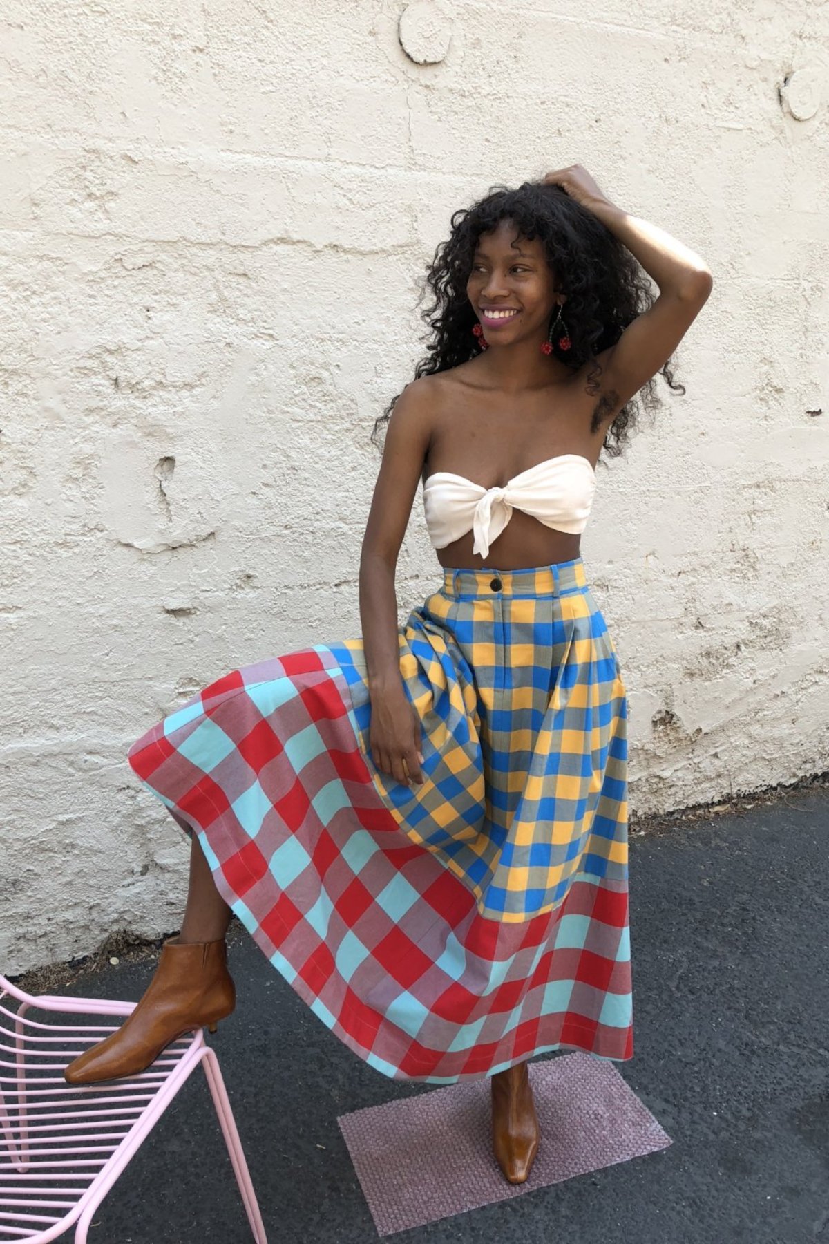 Mara Hoffman Tulay Skirt - Playford Plaid | Garmentory