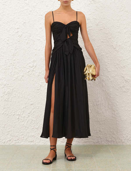 zimmermann tama corset dress NWT Zimmermann Tama Corset MIDI FloralSilk Linen Dress Size 4 As seen on JLO