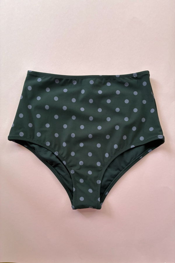 Pale Swimwear Isaura High-Waisted Bikini Bottom - Dots