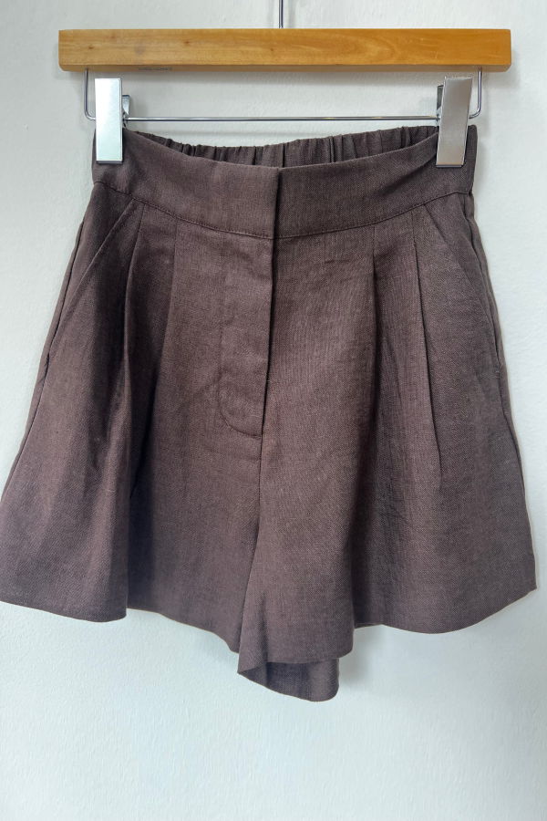 Nude Lucy Thilda Tailored Short - Walnut