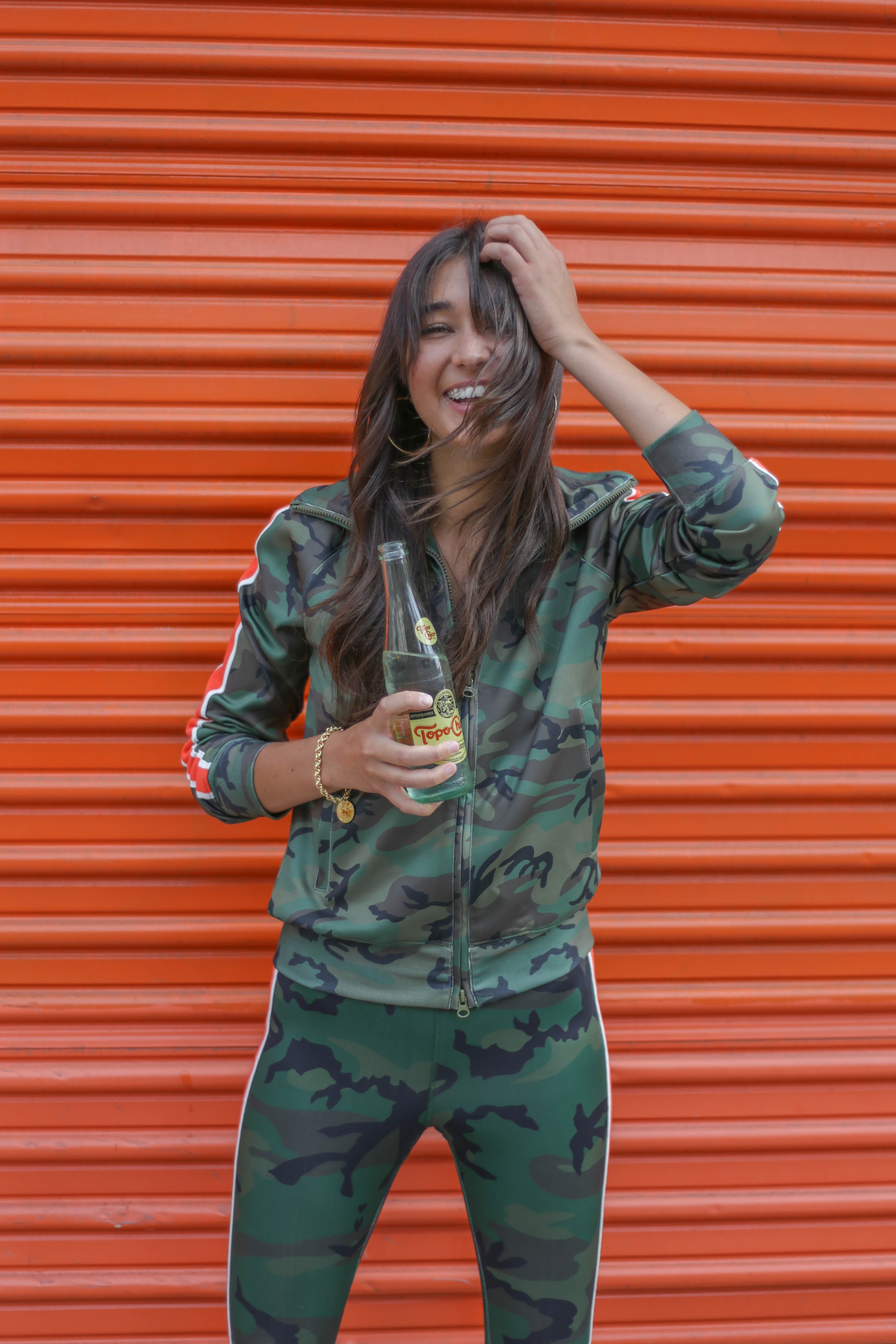 Womens Jacket Pam And Gela Camo Jacket Pam Gela Camo Track Jacket
