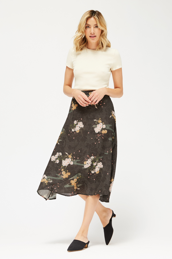 Lacausa Floral Midi Skirt Lacausa Floral Midi Skirt