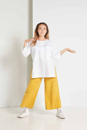 Black Crane Jacquard Pants Black Crane Jacquard Pants