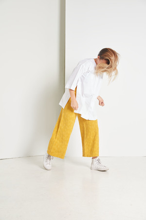 Black Crane Jacquard Pants Black Crane Jacquard Pants