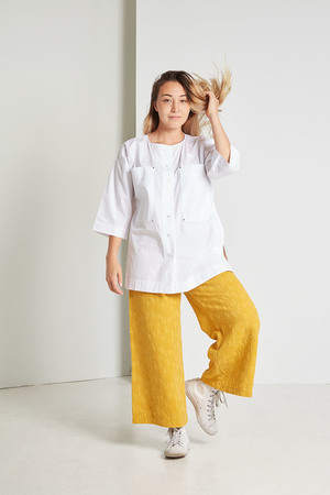 Black Crane Jacquard Pants Black Crane Jacquard Pants