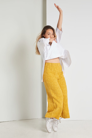 Black Crane Jacquard Pants Black Crane Jacquard Pants
