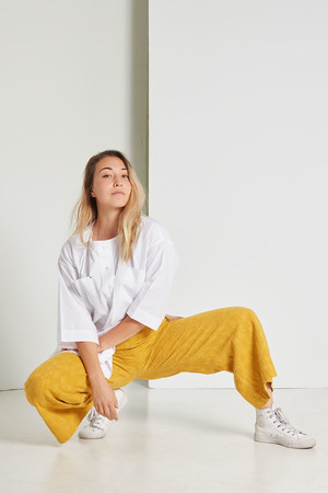 Black Crane Jacquard Pants Black Crane Jacquard Pants