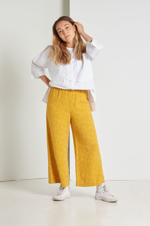 Black Crane Jacquard Pants Black Crane Jacquard Pants