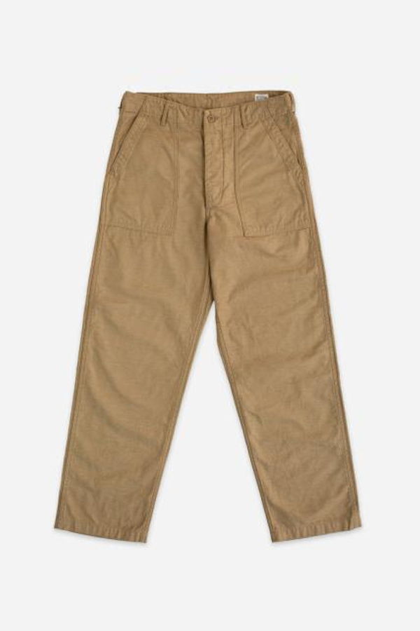 Orslow Straight Pants - Sand Beige
