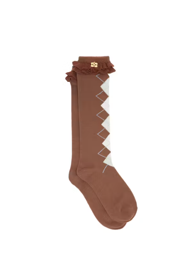 Ganni Argyle Socks