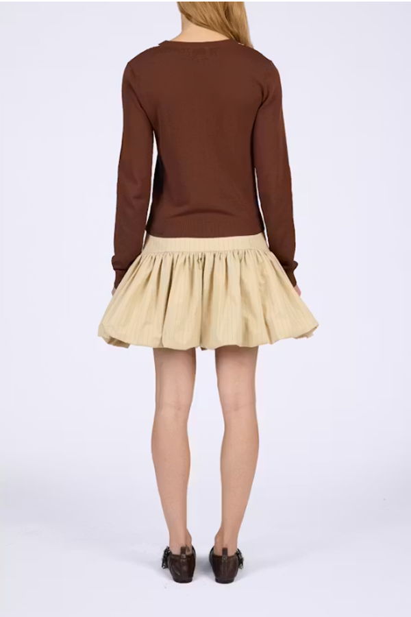 Ganni Light Cotton Argyle Cardigan