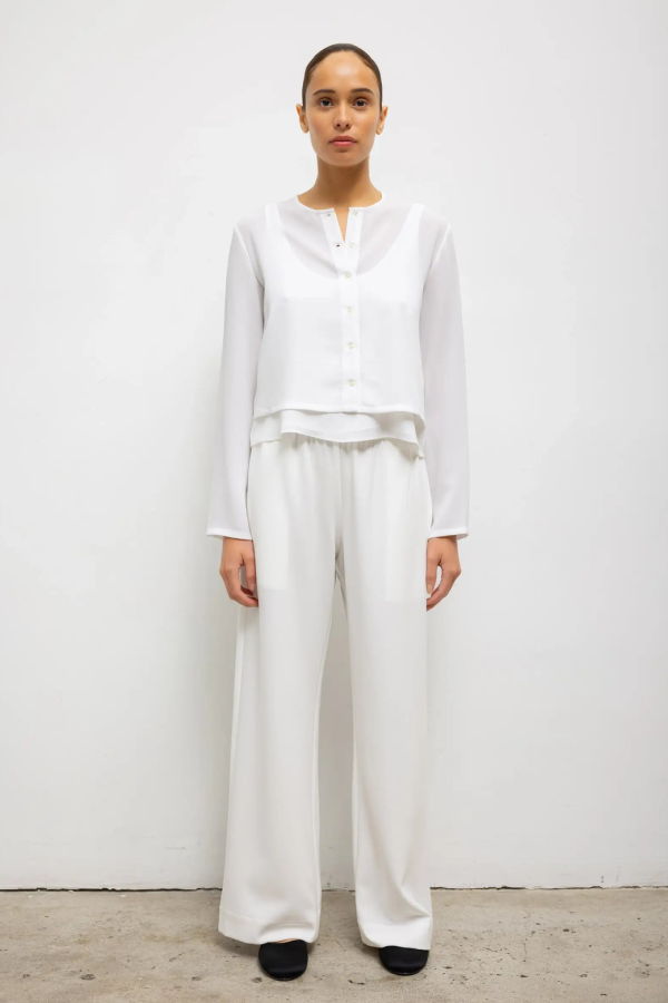 Leset Ari Crop Cardigan - Ice