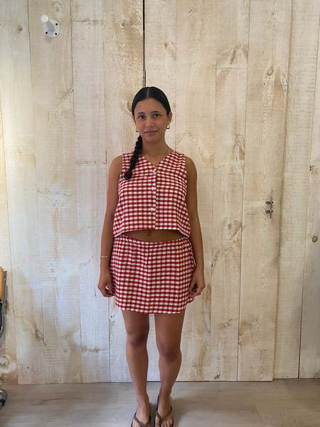 British Wool Tweed Mini Skirt | Garmentory