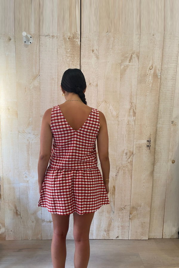 Conrado Pattie Mini Checkered Skirt