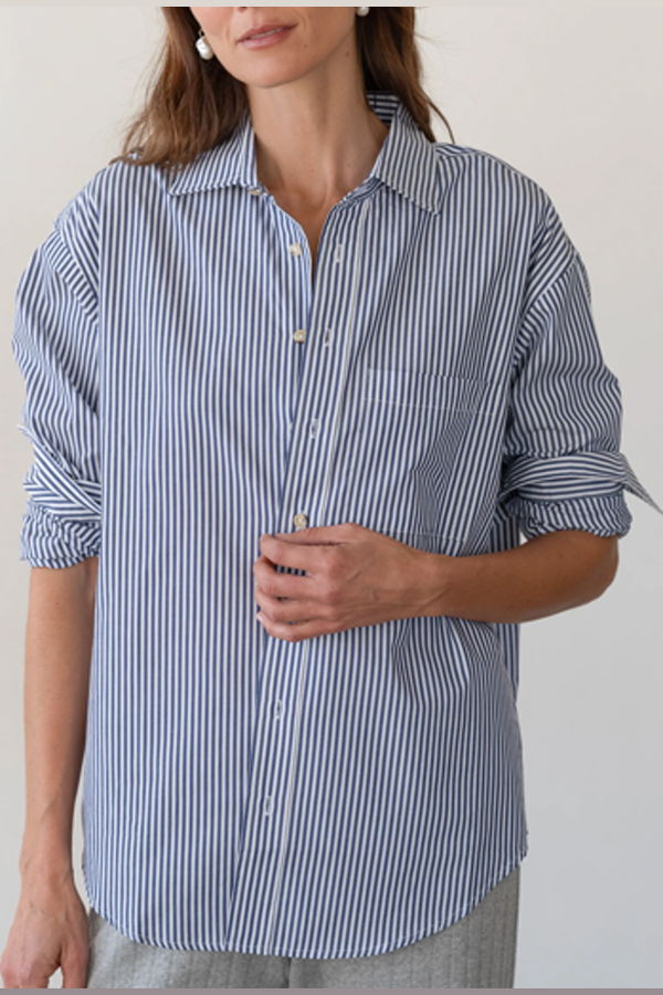 Donni. The Stripe Pop Shirt